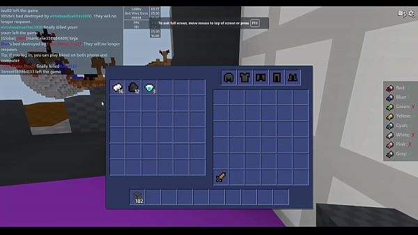 Bloxd.io Winning bedwars No Weapons