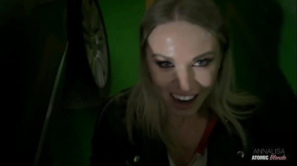 Risky Public Blowjob: Blonde Slut Swallows It All