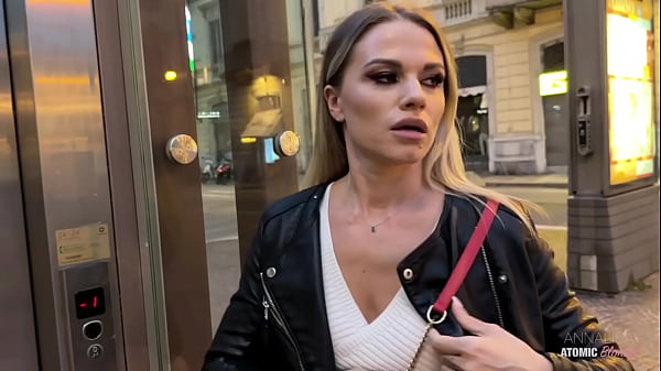 Risky Public Blowjob: Blonde Slut Swallows It All