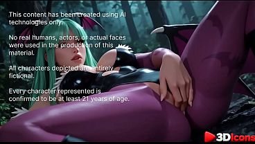 Morrigan Aensland enjoys sex with a big black cock [AI]
