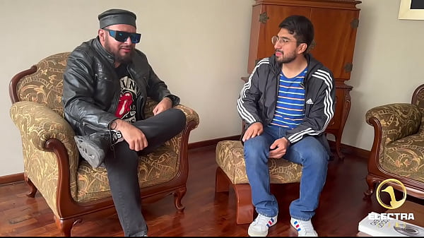 Blonde Venezuelan servant with big breasts is fucked by an old man and he makes his son debut at the same time