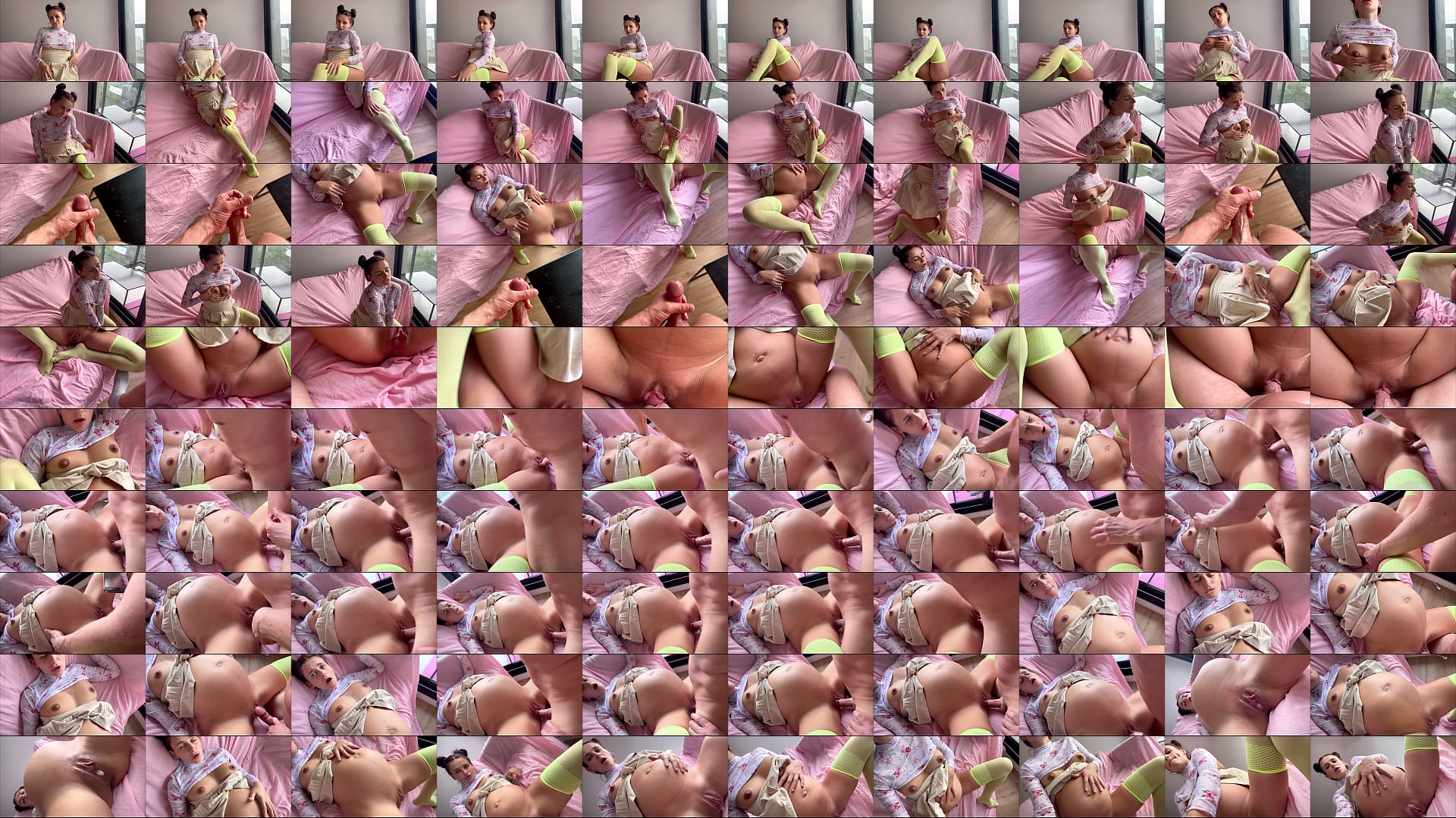 A pregnant woman gets a hard fuck and a load of cum 预览图