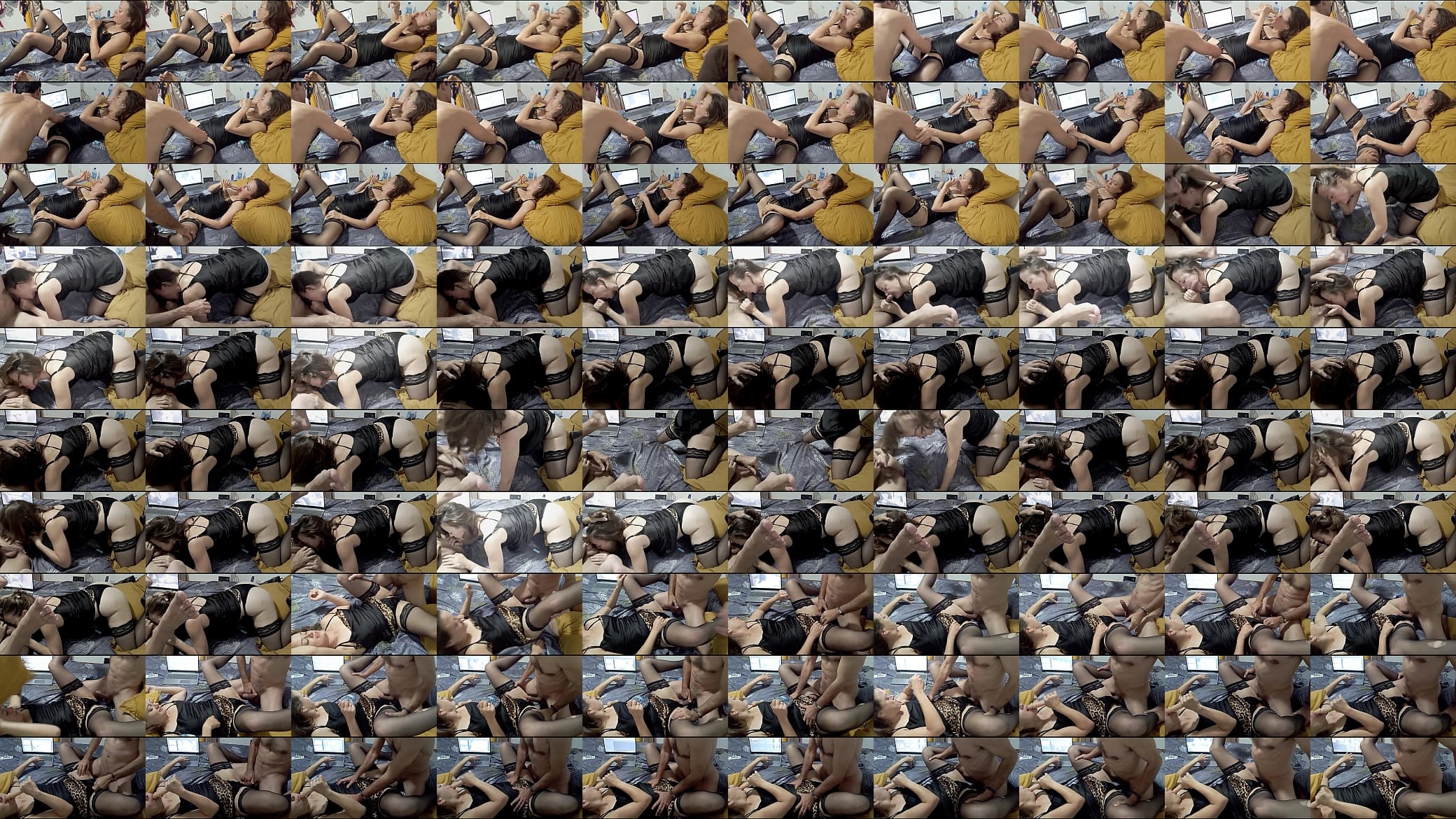 Sexy O2, 907 - French Blonde Slut Fuck Doggystyle, Ass to Mouth, POV, Satin Lingerie, Heels 预览图