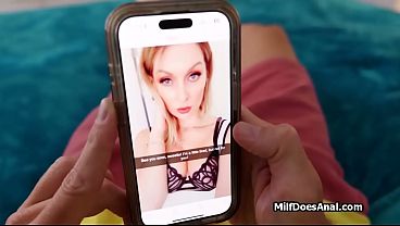 Hot blonde milf Sydney helps with jerking session
