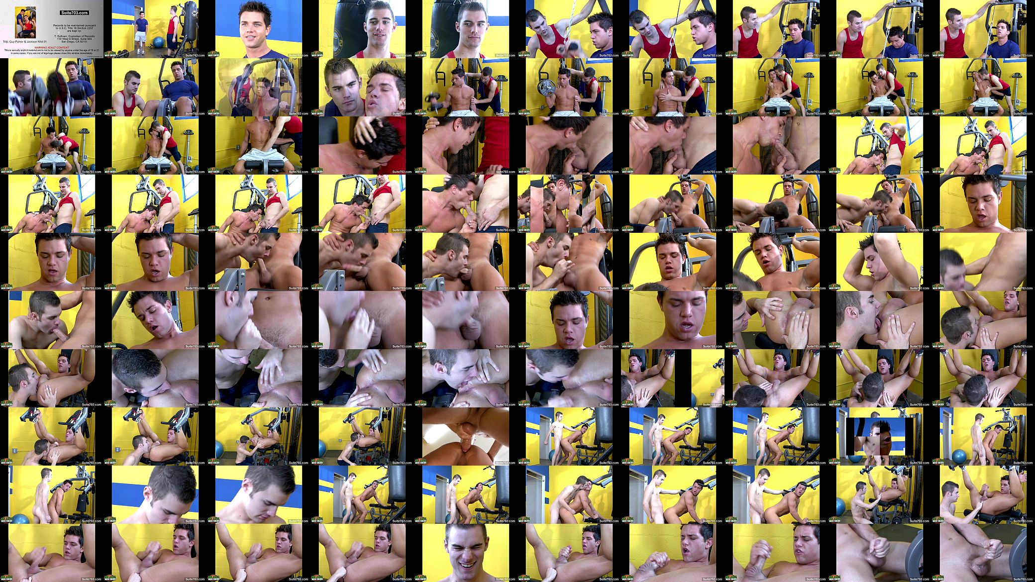 Hot gays lick and fuck asses in the gym 预览图