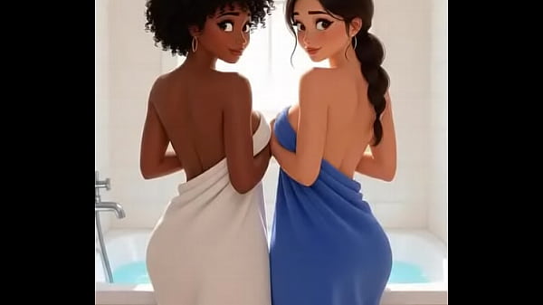 Dos chicas por ba&ntilde;arse