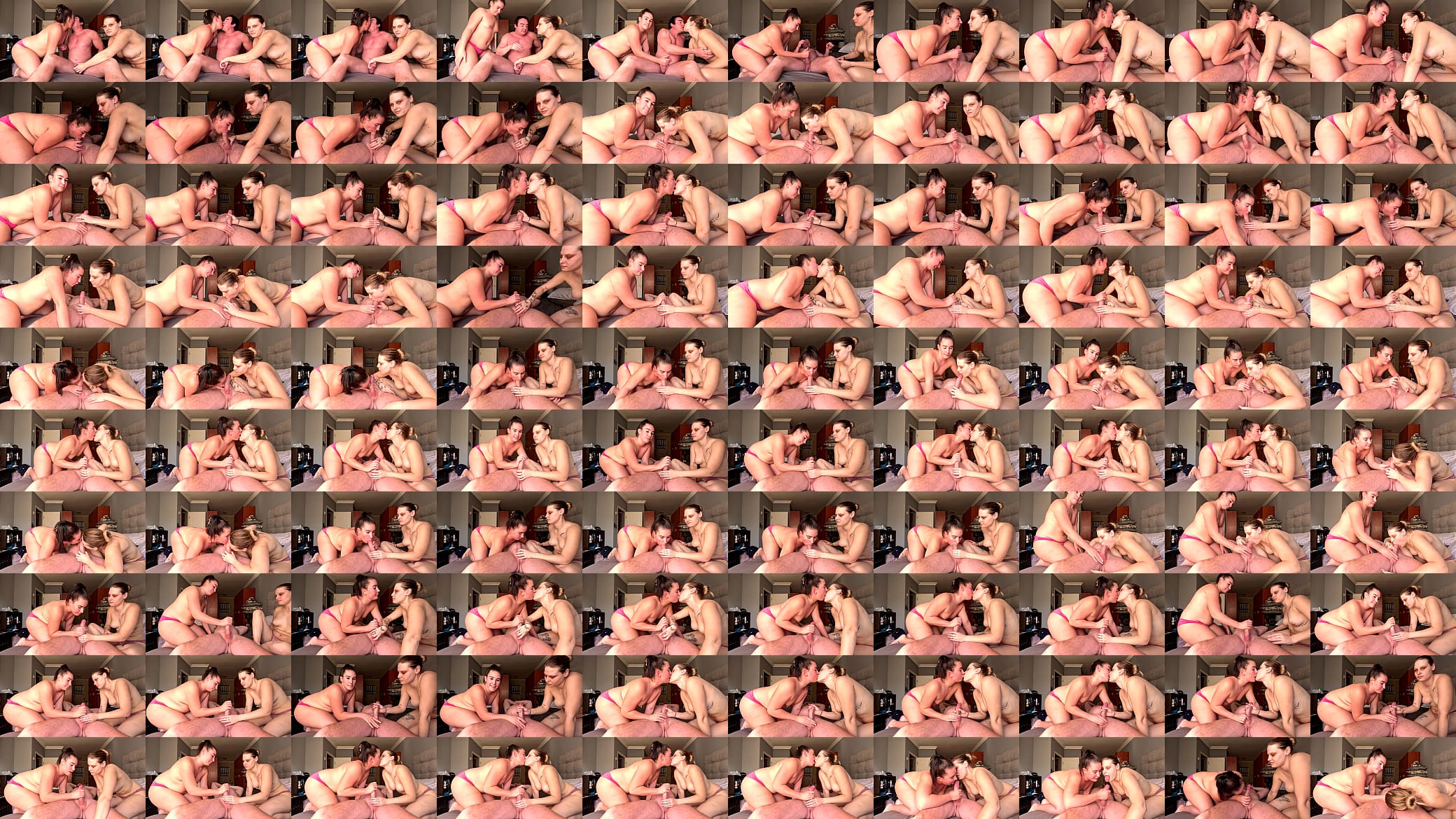 FFM THREESOME kissing blow and handjob till I cum 预览图