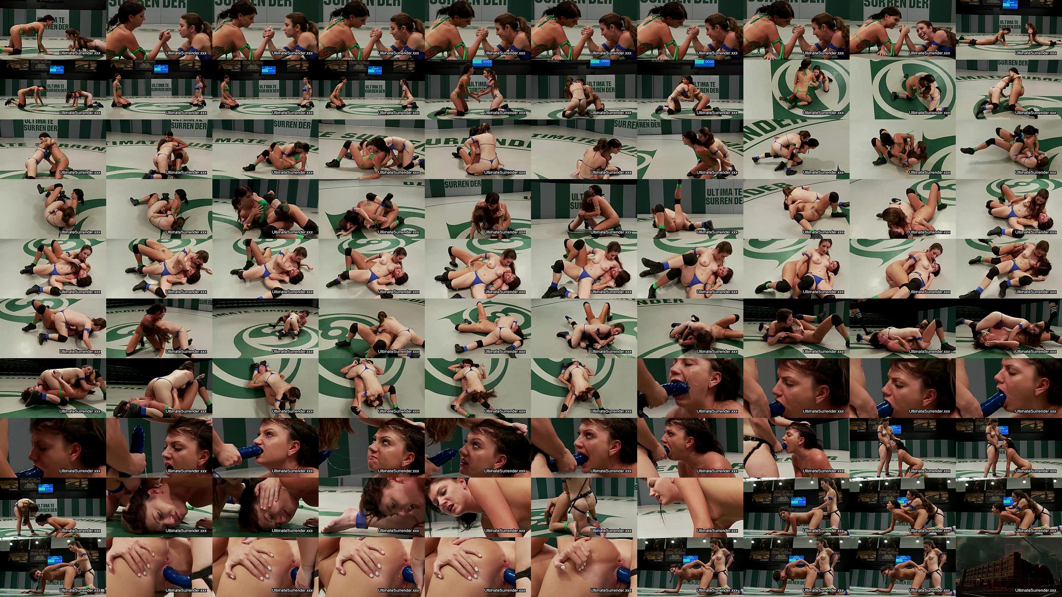 Two babes in bikinis wrestle and fuck 预览图