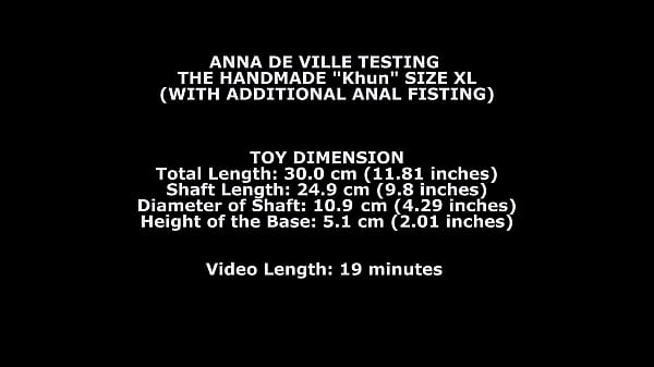 Anna de Ville Testing The Handmade Khun Size XL (With Additional Anal Fisting) TWT064