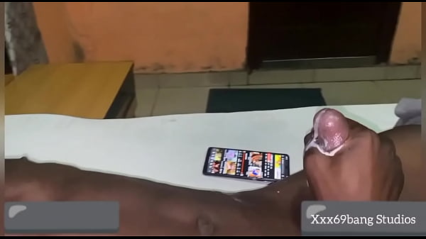 Horny Nigerian stud his massive cock