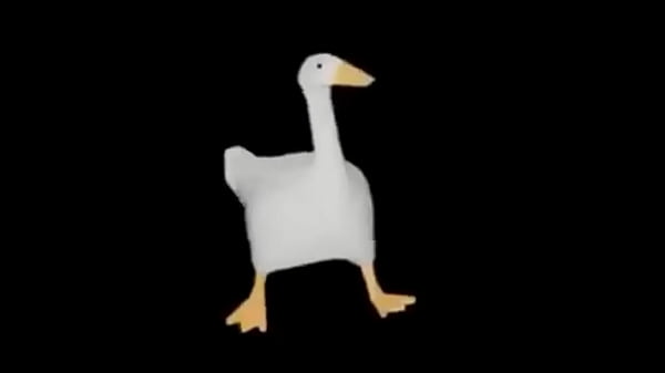 Goose named Giovanni Giorgio is dancing hard