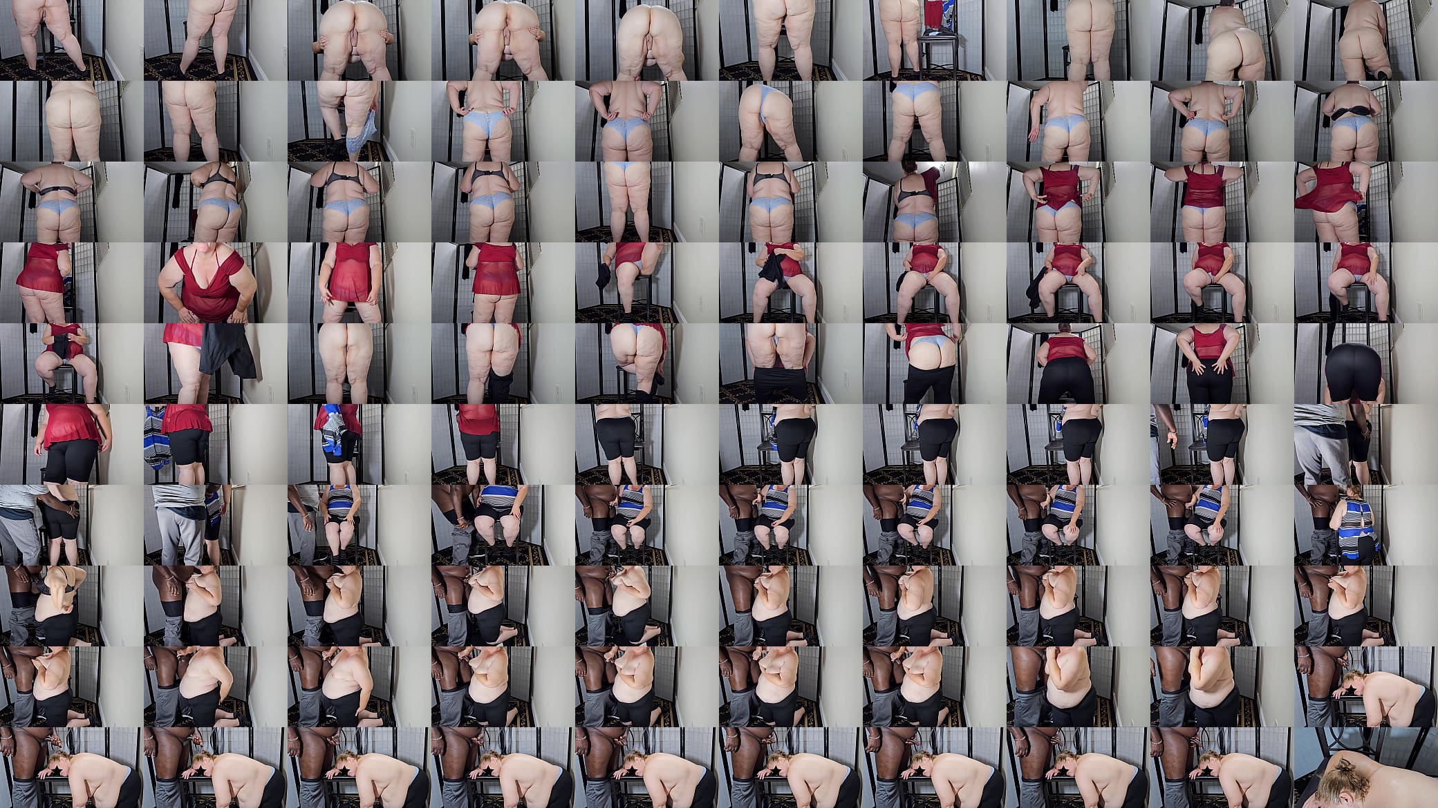 A stranger Accidentally entered the female dressing room and was taught a lesson - kinky BBW, SSBBW, POV, ass worship (big butt, big booty, big ass, huge ass, big tits, big boobs, massive ass, fat pussy) 预览图