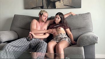 I Just Wanted to Prank My Step Brother But He Start Jerking Off on the Couch Thinking He Alone in the Room!!