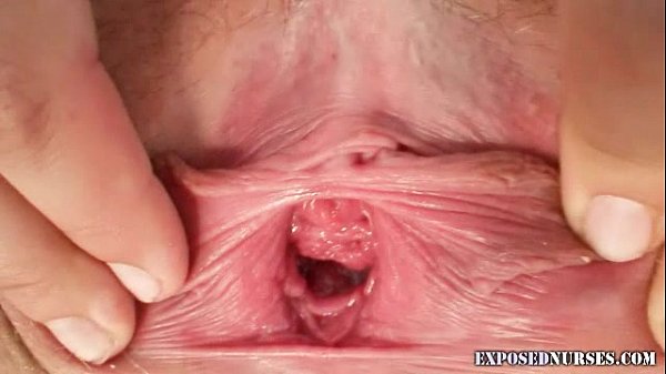 Download Video - Super sexy blond nurse pulling her weird pussy lips