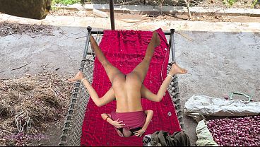 The cot in the soft buffalo shed was openly pussy