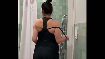 Shower Cam! Squeaky Clean After Hot Yoga with Dani
