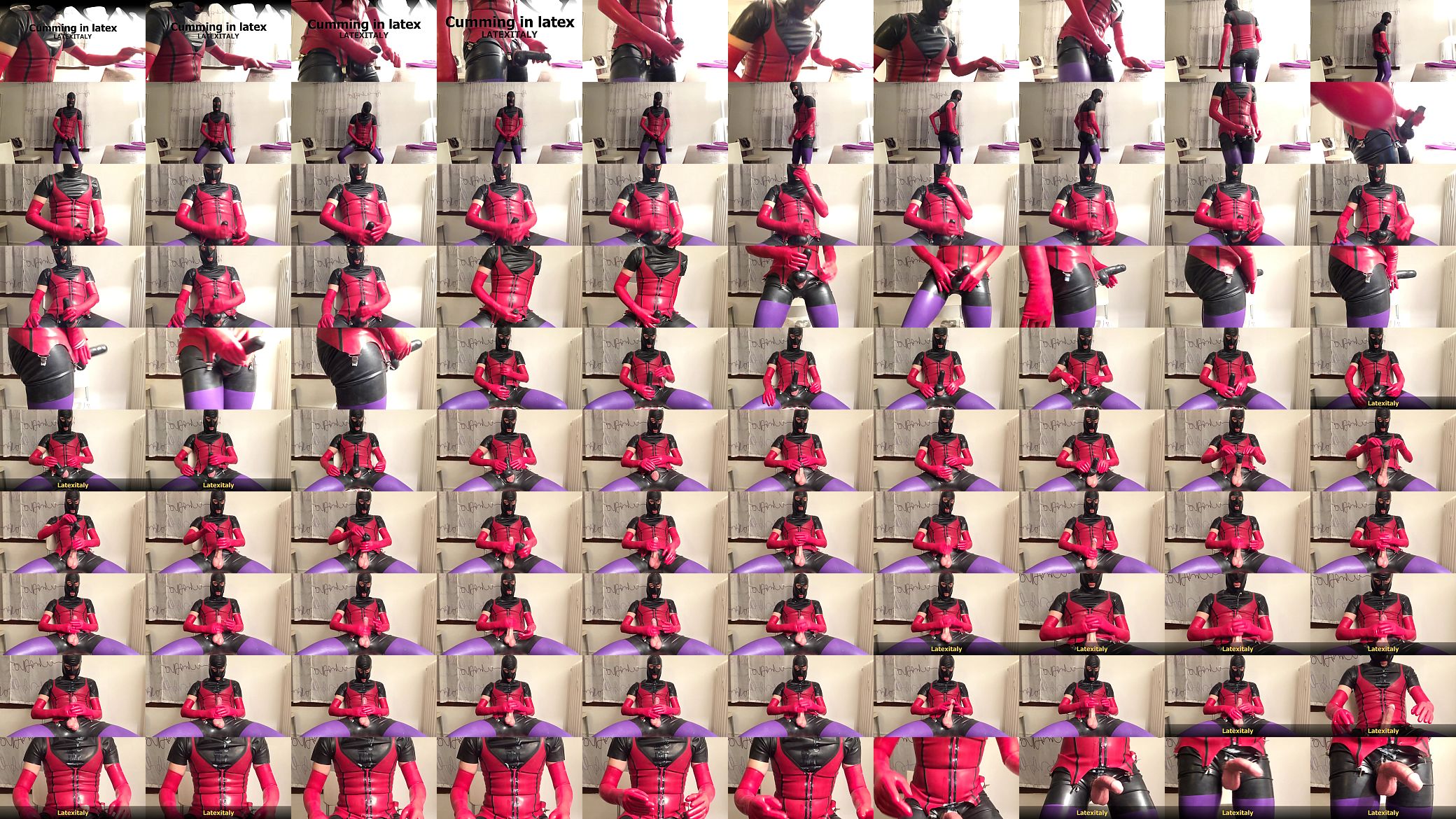 Cumming over my latex body 预览图