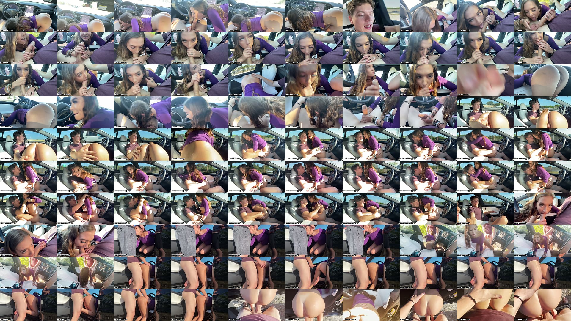 Petite Amateur Fucking In Self Driving Tesla - Bailey Base - Luke Cooper 预览图