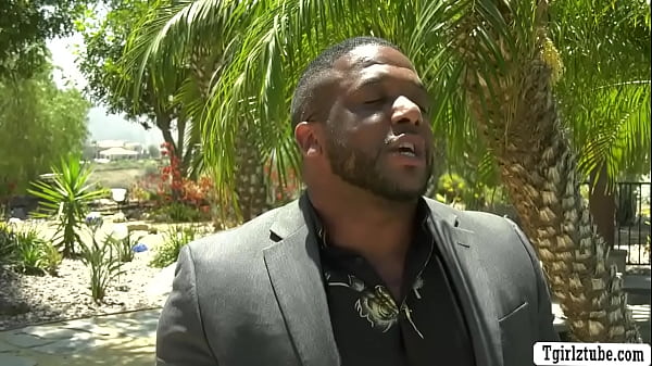 Wealty Shemale party goer bareback fucked by bi...