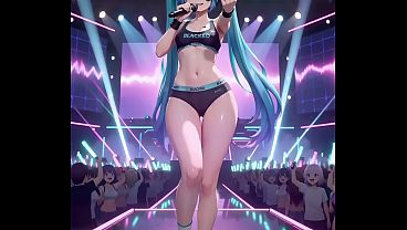Hatsune Miku's Blacked Concert (AI)