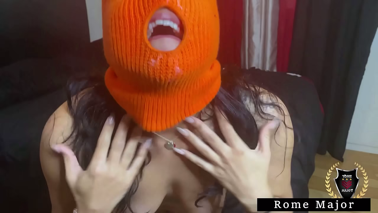 Yolanda In Striped Socks &amp_ Orange Mask Gets Dicked By Rome Major!