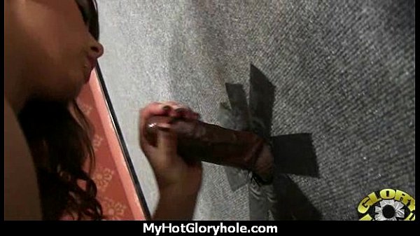 Huge Tit Babe Deepthroats Gloryhole DIck 16