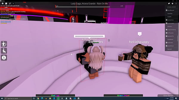 Roblox Daddy Receives Lap Dance from Dirty Roblox Slut while Girlfriend Watches