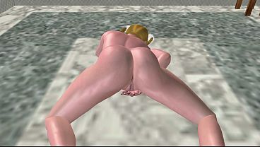 Very Beautiful 18yo Girl Rubs Pussy Doggy & Masturbates with Carrot 3D Cartoon Hentai