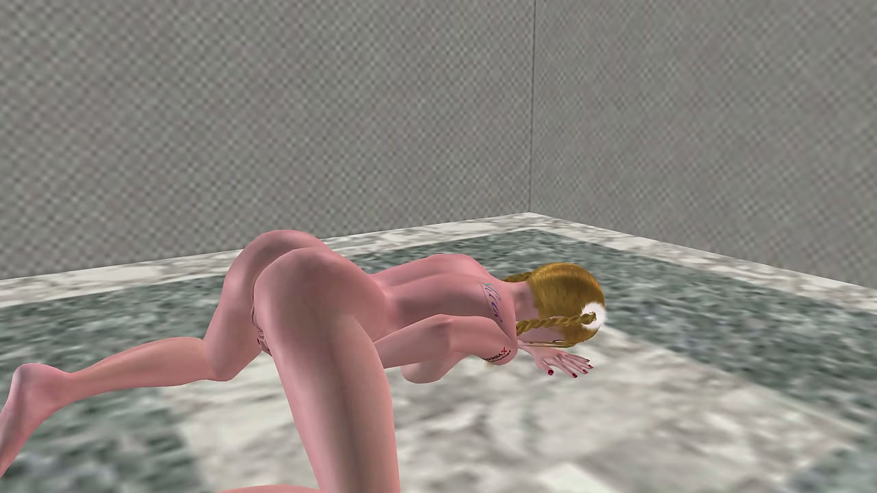 Very Beautiful 18yo Girl Rubs Pussy Doggy &amp_ Masturbates with Carrot 3D Cartoon Hentai