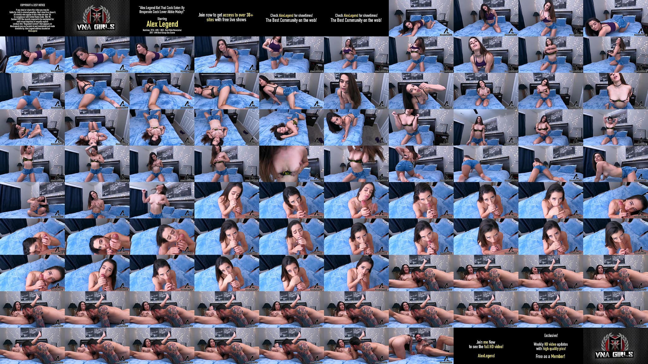 Alex Legend Got That Cock Eaten By Desperate Cock Lover Abbie Maley! 预览图