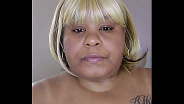 Sexy BBW w/BBC sex toy solo play sloppy head