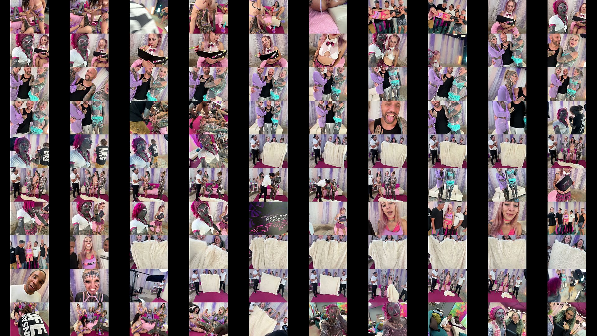 Behind the Scenes: Tattooed Girls Chaos (3 Clips Shuffled Into Madness) 预览图