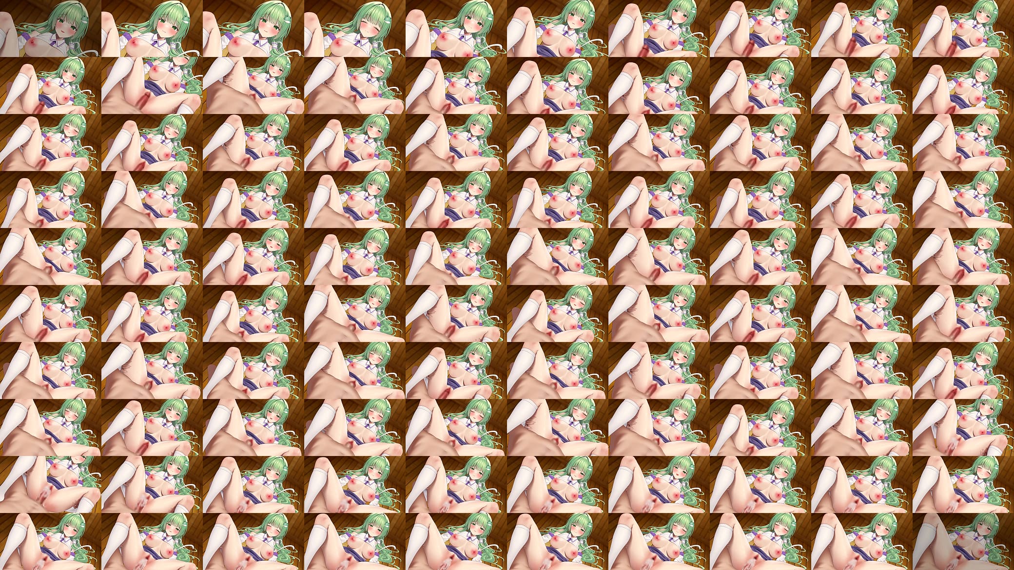 Touhou Kochiya Sanae sex creampie 预览图