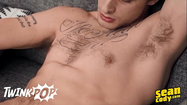 Download Video - Horny Willy Lies Back On The Couch And Strokes His Cock Until He Cums On His Belly - TWINKPOP