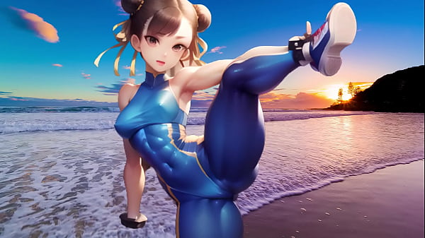 Chun-Li safada, sem roupa