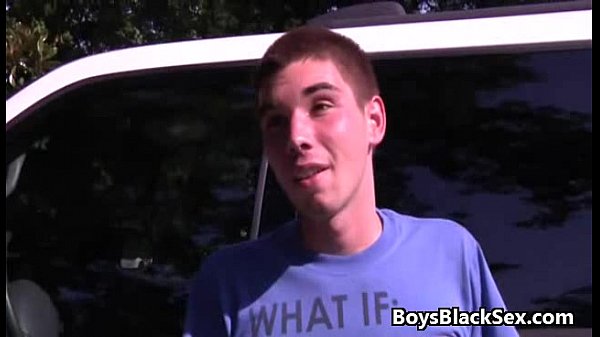 Blacks On Boys - Skinny White Gay Boy Fucked By...