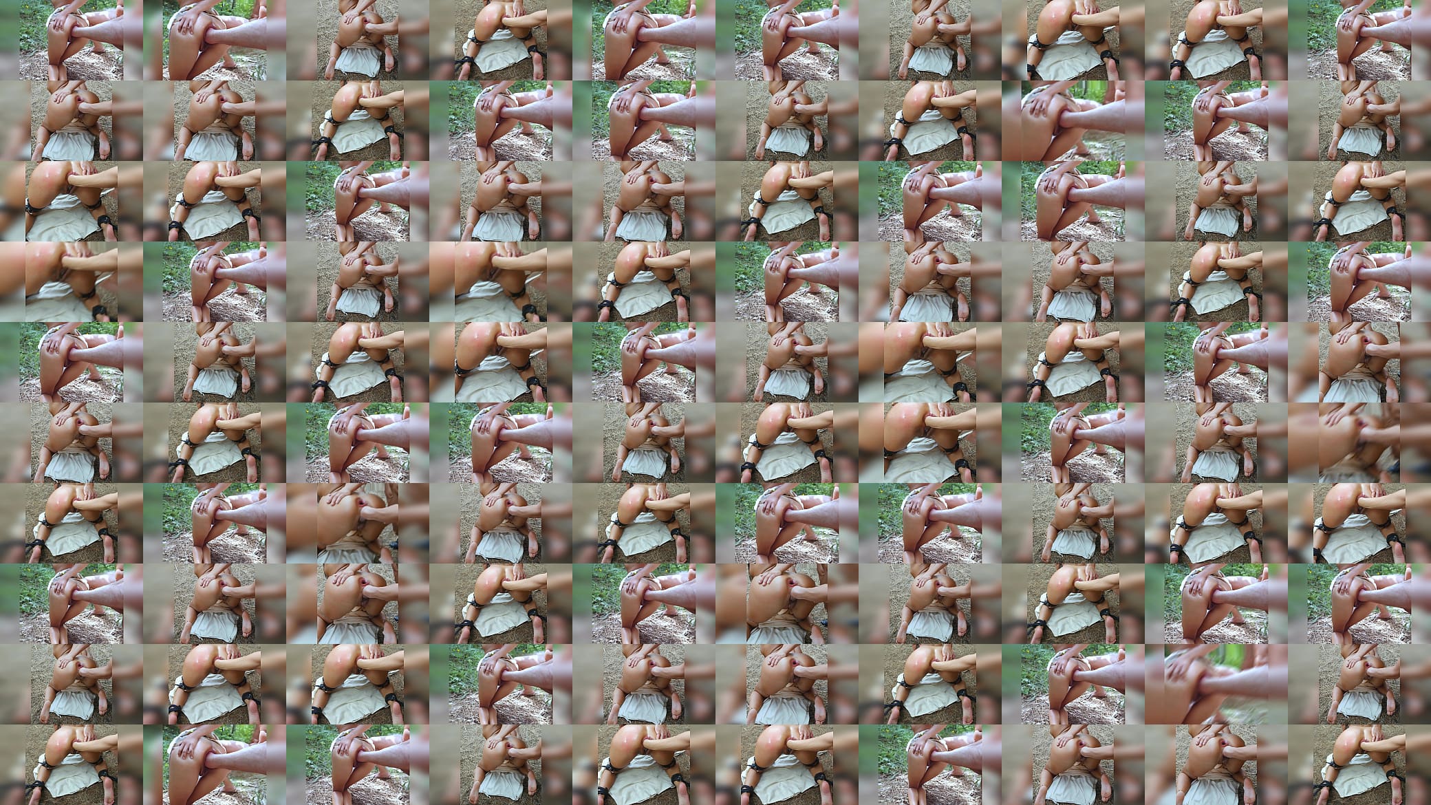 Stranger caught me in forest and fisted my anal and pussy hard mercilessly destroying my big ass with his hand AI generated porn video 预览图