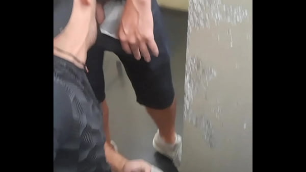 I was sucking the married man's dick in the urinal and the cleaning employee caught him