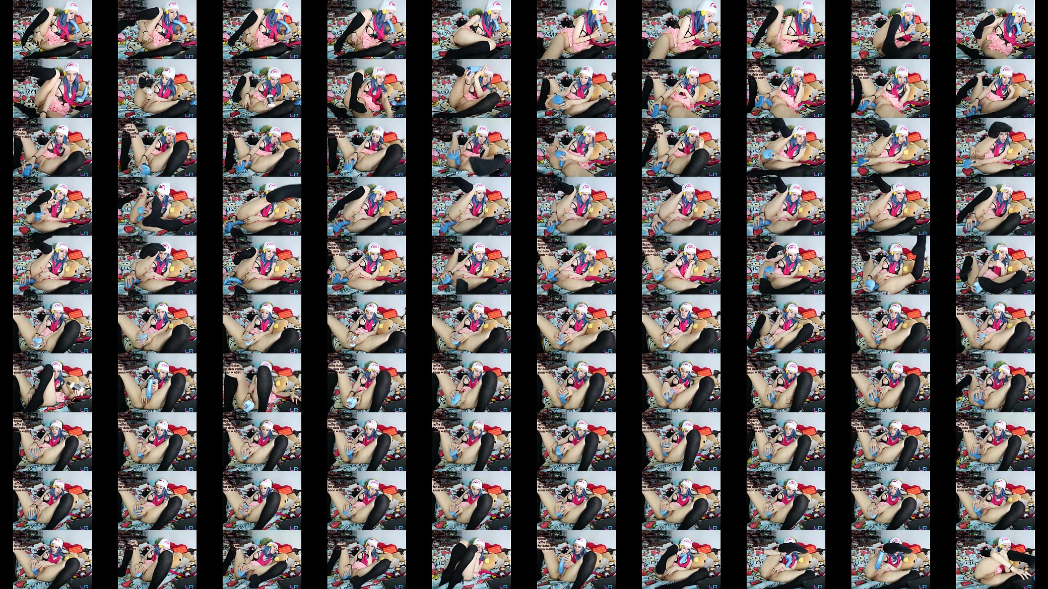 Dawn From Pokemon Masturbates With A Large Dildo On Cam 预览图