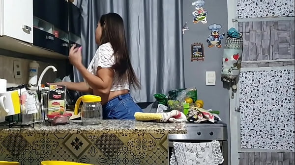 My friend was home alone and before he arrived we did it! - Bianca Naldy