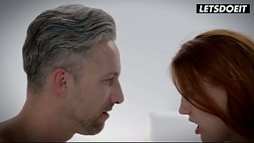 Blindfolded Redhead in Stockings Gets Her Wet Pussy Fingered and Paddled