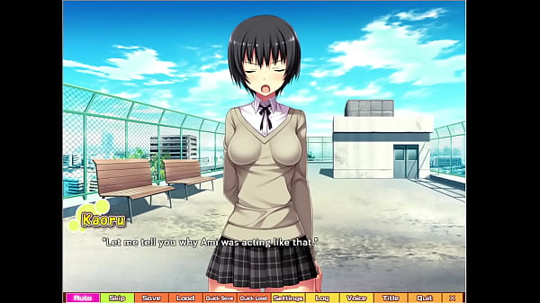 Download Video - Tenioha&excl; Girls Can Be Pervy Too&excl; - Ami Route 8 - Rooftop Roughousing