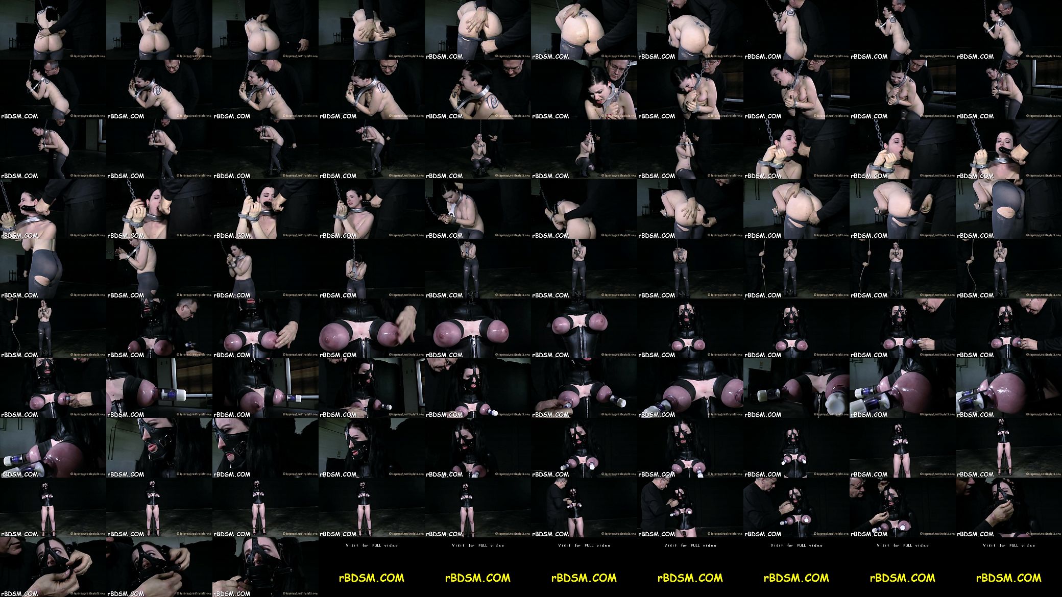 Bounded and terrified babe receives lusty body drawings 预览图