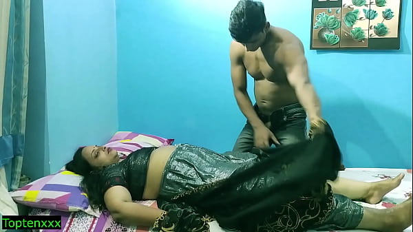 Indian hot stepsister getting fucked by junior at midnight!! Real desi hot sex