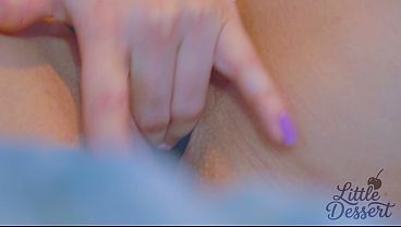 Curvy Latina in Striped Thigh Highs Teases & Fingers Her Pink Pussy to Orgasm 4K