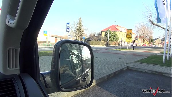 Stranger in van convince young black her babe to come in & fuck