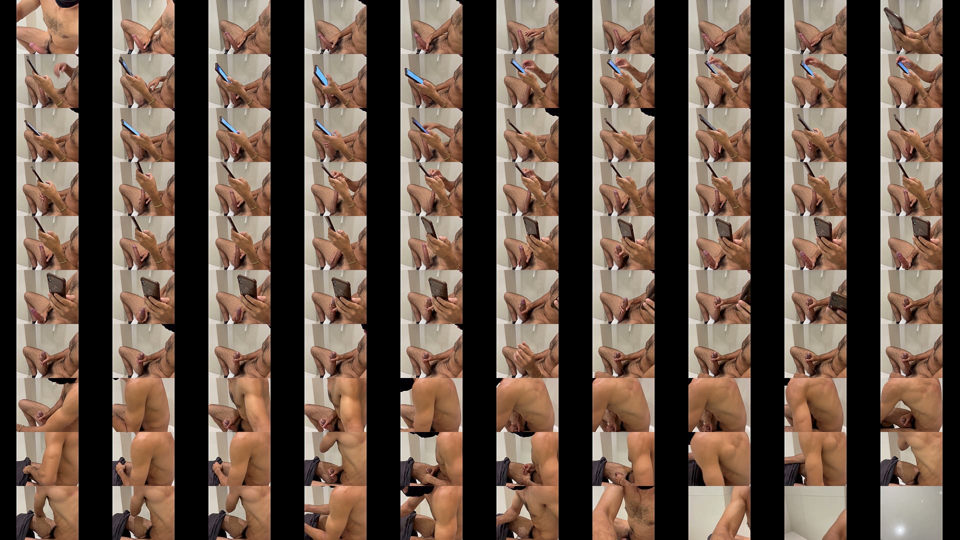 I jerked off with my big dick in the mall bathroom with a man watching through the door 预览图
