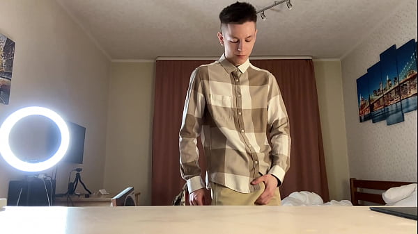 Great Cum On The Kitchen Table From Your Good Student!