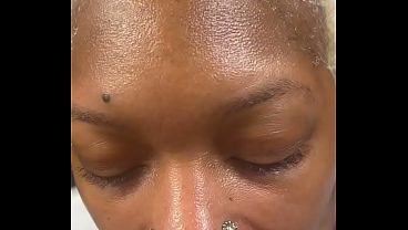 Sexy Ebony Throat Queen Sucking Spitty Sloppy Big Dick