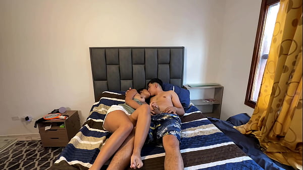 Hot brunette comes to suck and ride my cock